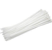 Bundel witte kabelbinders