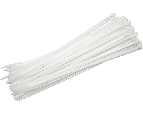 Bundel witte kabelbinders