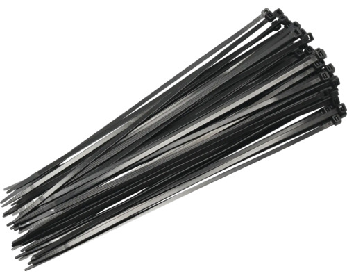 Bundel zwarte kabelbinders