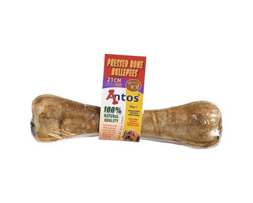ANTOS Kauwbot geperst been bullepees 21 cm 1 st Antos geperst bot stierenpees rundvlees 21 centimeter
