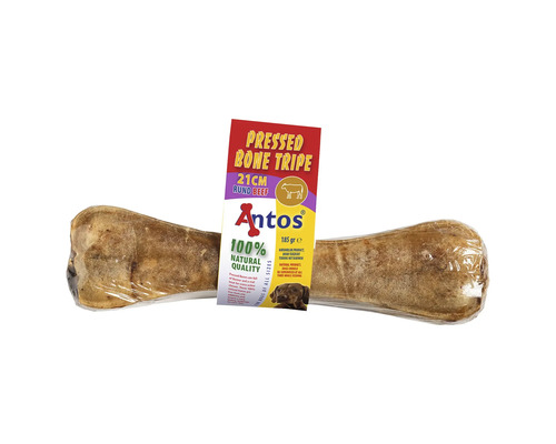 ANTOS Kauwbot geperst been pens 21 cm 1 st Antos geperste botpens 21 cm rund, een hondenbot