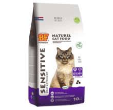 Verpakking kattenvoer voor gevoelige katten met zalm, 10 kg