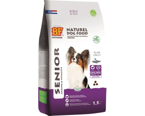 BIOFOOD Hondenvoer senior kleine rassen 1,5 kg BIOFOOD Hondenvoer senior kleine rassen 1,5 kg