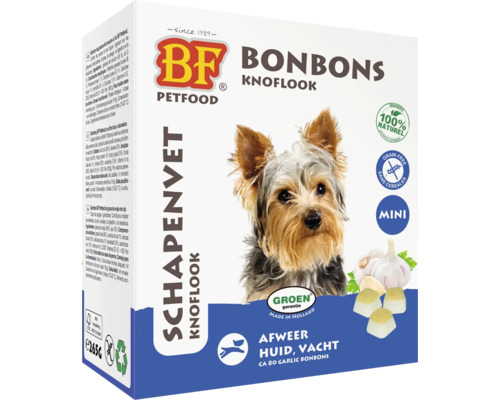 BIOFOOD Schapenvet mini knoflook en alliine 80 st BIOFOOD Schapenvet mini knoflook en alliine 80 st
