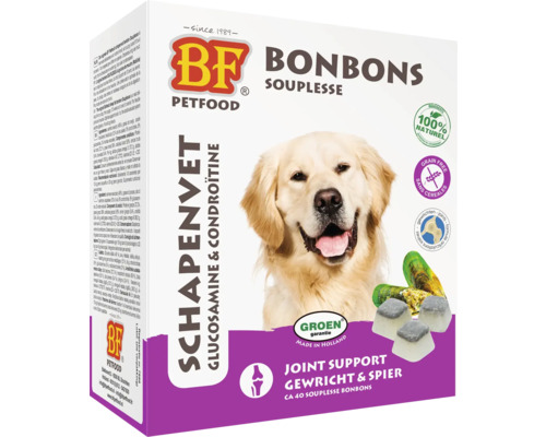 BIOFOOD Schapenvet maxi souplesse 40 st BIOFOOD Schapenvet maxi souplesse 40 st