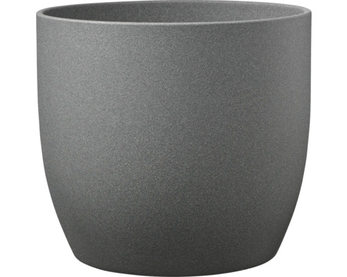 Ronde bloempot van kunststof