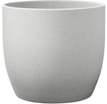 Ronde bloempot van aardewerk