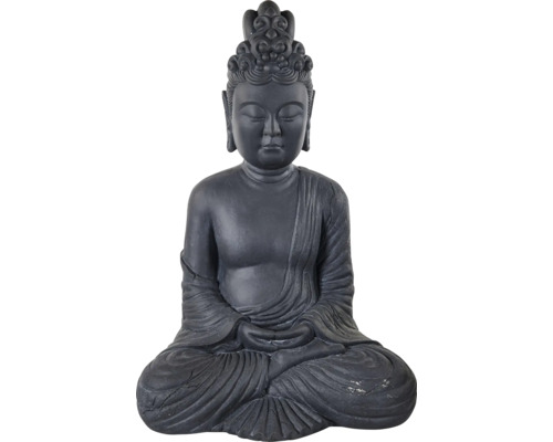 ELITE Boeddha oriental antraciet 24x19x36 cm