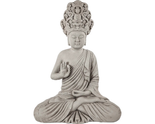 ELITE Boeddha oriental grijs 25x15x35 cm