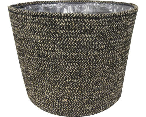 Plantenmand Selin zwart Ø 26 cm H 23 cm Plantenmand Selin zwart Ø 26 cm H 23 cm
