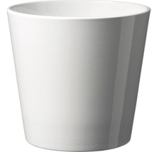 Witte bloempot van keramiek