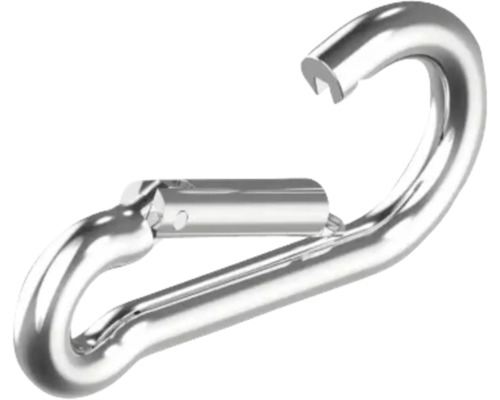 WASI Karabijnhaak 4x40 mm RVS A4, 20 stuks Karabijnhaak met sluiting