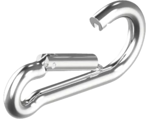 WASI Karabijnhaak 5x50 mm RVS A4, 20 stuks Verbindingsschakel met schroefsluiting
