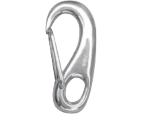 WASI Karabijnhaak met oog 5x70 mm RVS A4, 25 stuks Sluiting met karabijnhaak