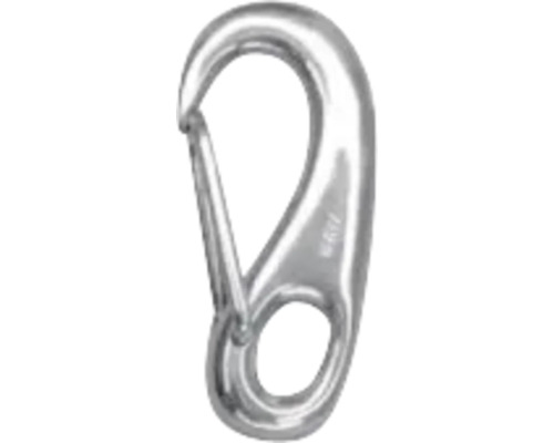 WASI Karabijnhaak met oog 7x100 mm RVS A4, 20 stuks Metalen karabijnhaak