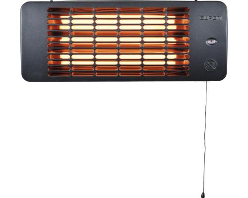 Wandverwarming met trekkoord en oververhittingsbeveiliging