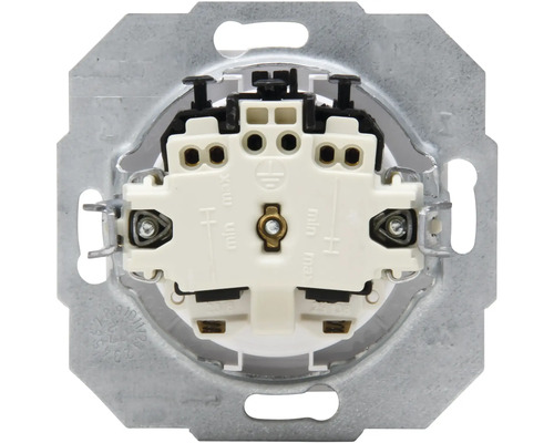 Achterkant van een schakelaar met aardingssymbool