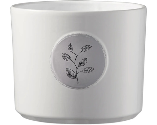 Bloempot van keramiek met plantmotief