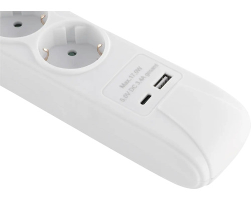 Stekkerdoos met USB-aansluiting