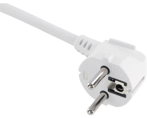 Wit geaard stopcontact met kabel