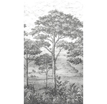 Behang met boslandschapmotief