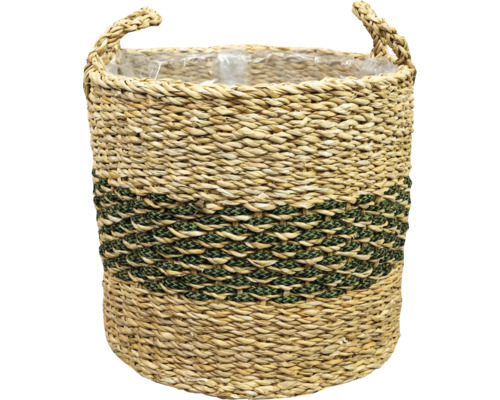 TS Plantenmand Carst Natuurlijke vezel bruin Ø 28 cm H 27 cm TS Plantenmand Carst Natuurlijke vezel bruin Ø 28 cm H 27 cm