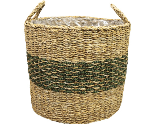 TS Plantenmand Carst Natuurlijke vezel bruin Ø 36 cm H 33 cm TS Plantenmand Carst Natuurlijke vezel bruin Ø 36 cm H 33 cm
