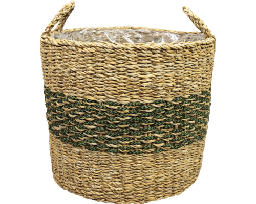 TS Plantenmand Carst Natuurlijke vezel bruin Ø 39 cm H 36 cm TS Plantenmand Carst Natuurlijke vezel bruin Ø 39 cm H 36 cm