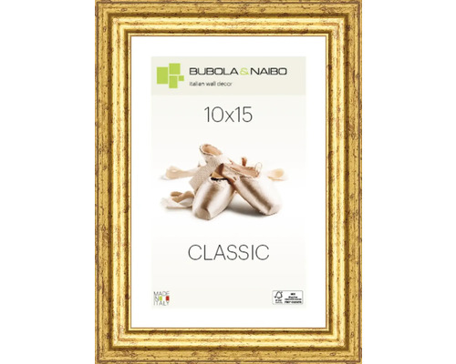 BUBOLA&NAIBO Fotolijst hout 5000/OO goud 10x15 cm BUBOLA&NAIBO Fotolijst hout 5000/OO goud 10x15 cm