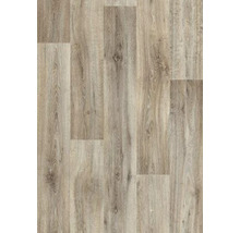 Close-up van vinylvloer met houtlook.
