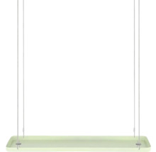Hanglamp met rechthoekige lampenkap en kabelophanging