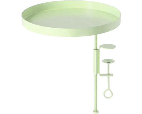 Ronde bijzettafel voor montage met schroefklem