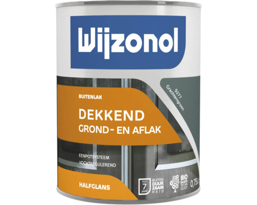 WIJZONOL Grond- en aflak in één halfglans RAL 9277 grachtengroen 750 ml