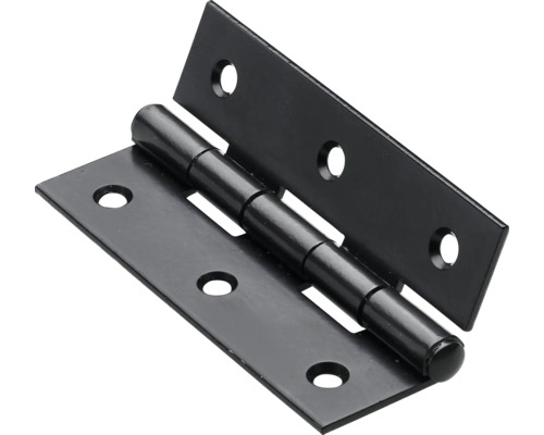HETTICH Scharnier 70x40 mm zwart, 10 stuks Metalen scharnier met schroefgaten