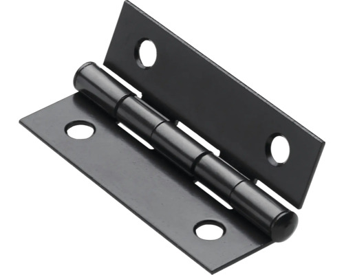 HETTICH Scharnier 50x30 mm zwart, 10 stuks Metalen scharnier met bevestigingsgaten