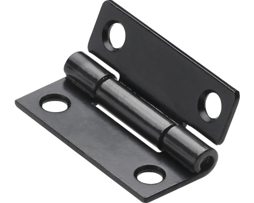 HETTICH Scharnier 25x18 mm zwart, 20 stuks Scharnier met gaten voor bevestiging