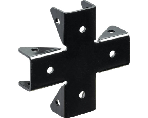 Houtverbinder in kruisvorm met bevestigingsgaten