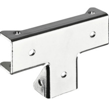 T-vormige meubelverbinder met bevestigingsgaten