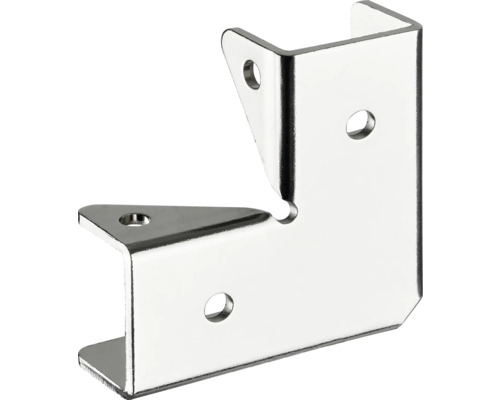 Hoekverbinder van metaal met bevestigingsgaten