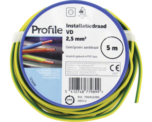 Profiel installatiedraad VD 2,5 mm² 5 m ring