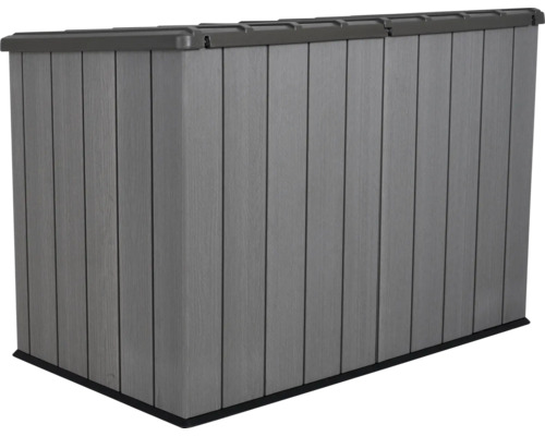 Kunststof tuinkast met houtlook