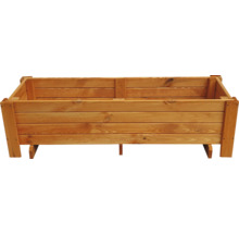 Houten plantenbak voor de tuin