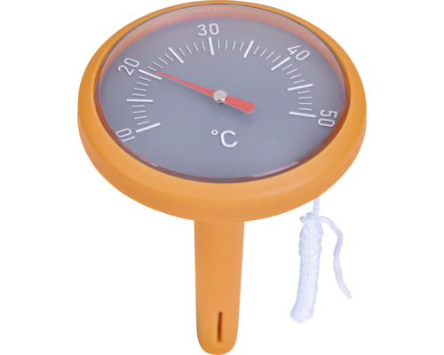 Zwembadthermometer voor het meten van de watertemperatuur.