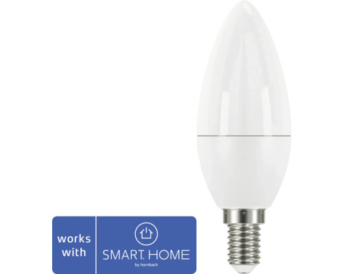 FLAIR Viyu Smart LED-lamp E14/4,8W C35 CCT mat