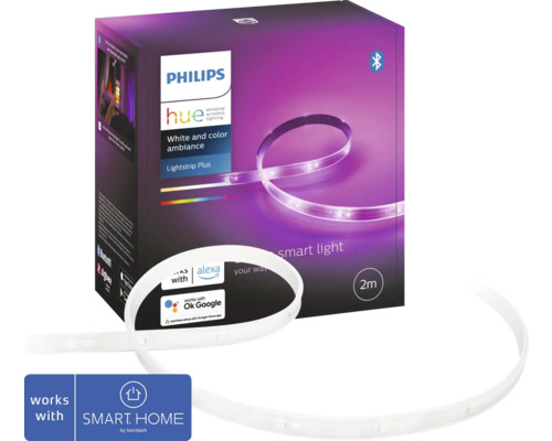 PHILIPS Hue White and Color Ambiance LED-strip Lightstrip Plus V4 basisset, 2 m