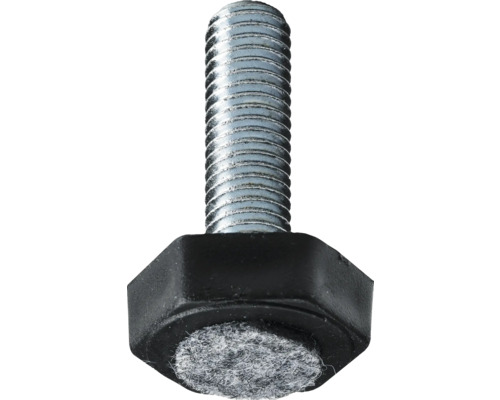 HETTICH Stelvoet met vilt Ø 30 mm x M10 zwart, 4 stuks HETTICH Stelvoet met vilt Ø 30 mm x M10 zwart, 4 stuks