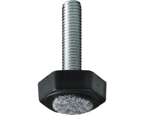 HETTICH Stelvoet met vilt Ø 30 mm x M8 zwart, 4 stuks HETTICH Stelvoet met vilt Ø 30 mm x M8 zwart, 4 stuks