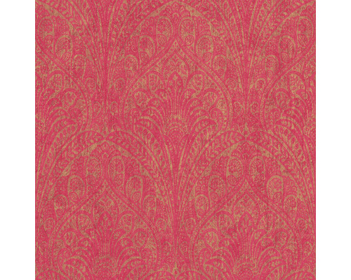 RASCH Vliesbehang 746365 Indian Style ornament roze Behang met bloemmotief