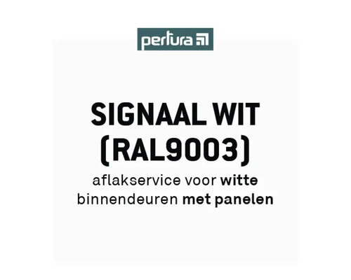 PERTURA Aflakservice voor 300 en 1000 paneeldeuren signaal wit