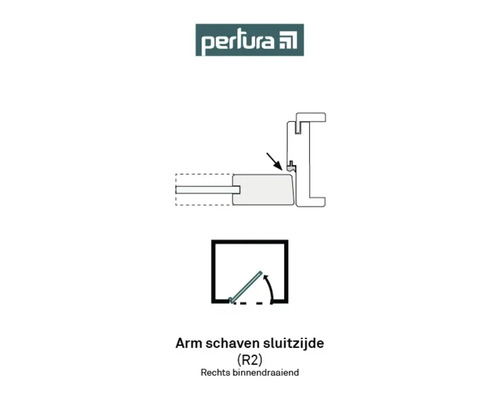PERTURA 300 en 1000 Arm schaafservice sluitzijde rechtsdraaiend R2